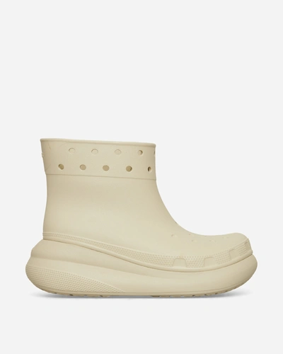 Crocs Off-white Crush Boots In Beige