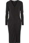 BY MALENE BIRGER WILLOS WRAP-EFFECT STRETCH-CREPE DRESS