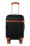 Champs Vintage Carry-on Hardside Spinner In Black