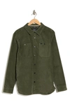Buffalo Jeans Jaffar Corduroy Shirt Jacket In Army Green