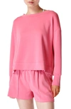 Sweaty Betty Summer Sand Wash Pullover Sweatshirt In Lollipop Pink