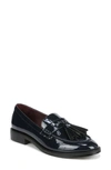 Franco Sarto Carolynn Tassel Loafer In Black Croco Faux Patent