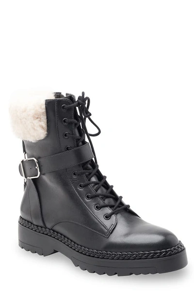 BCBGMAXAZRIA HELINA FAUX SHEARLING BOOTIE