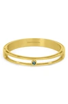 Dean Davidson Women's Signet 22k Gold-plated Tanzanite Pedestal Bangle In Labradorite/ Gold