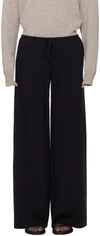 THE ROW BLACK BARIEM LOUNGE PANTS