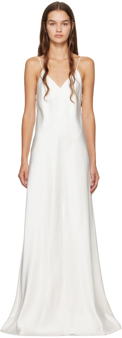 The Row White Guinevere Maxi Dress