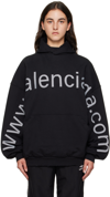 BALENCIAGA BLACK 'BAL.COM' HOODIE