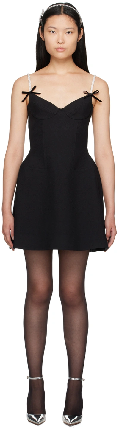 Shushu-tong Black Sweetheart Minidress In Ba100 Black