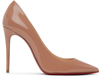 Christian Louboutin Pigalle Follies 100 Patent-leather Pumps In Pk20 Nude 6248