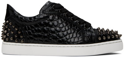 Christian Louboutin Black Vieria 2 Sneakers In Bk01 Black