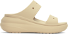 CROCS BEIGE CRUSH SANDALS