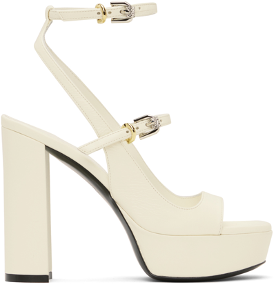 Givenchy Off-white Voyou Heeled Sandals In Ivori