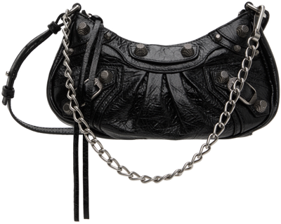 Balenciaga Black Mini 'le Cagole' Bag In 1000 Black