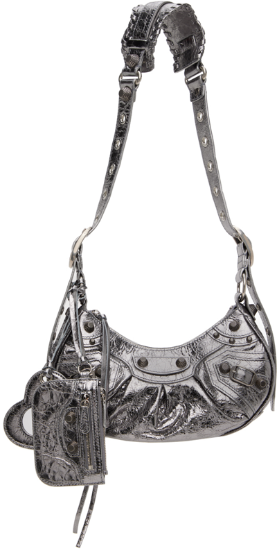 Balenciaga Silver Xs 'le Cagole' Bag In 8103 Silver