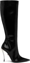 VERSACE BLACK PIN-POINT BOOTS