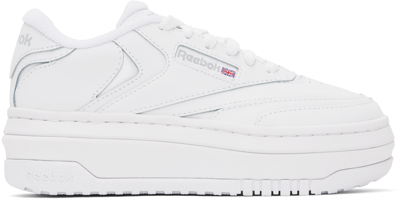 Reebok White Club C Extra Sneakers In Ftwr White/ftwr Whit