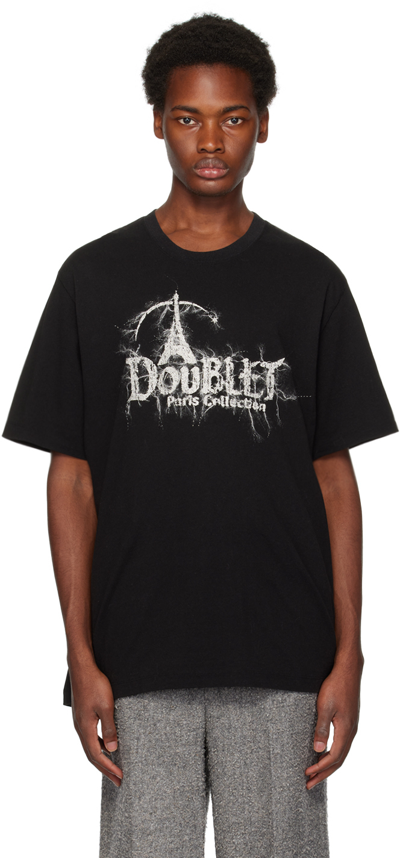 Doublet Black Embroidered T-shirt