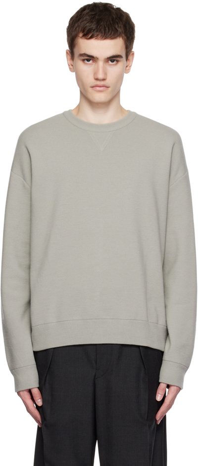 Solid Homme Grey Crewneck Jumper In 330g Grey