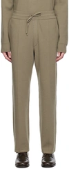 SOLID HOMME KHAKI PINCHED SEAM SWEATPANTS