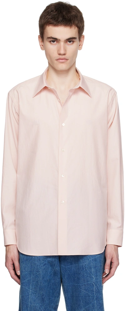 Auralee Pink Button Shirt In 24589234 Light Pink