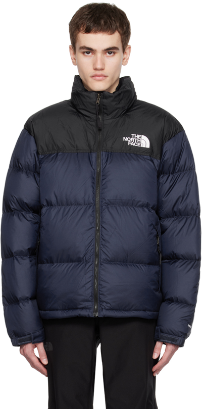 The North Face Nuptse Retro Puffer Jacket In 92a Summit Navy/tnf