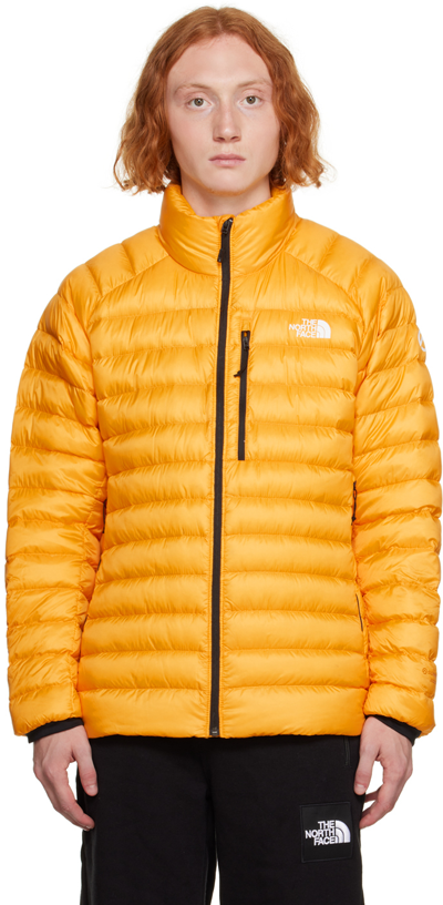 The North Face Yellow Breithorn Down Jacket In 56p Summit Gold