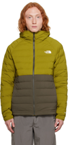 THE NORTH FACE GREEN & GRAY BELLEVIEW STRETCH DOWN JACKET