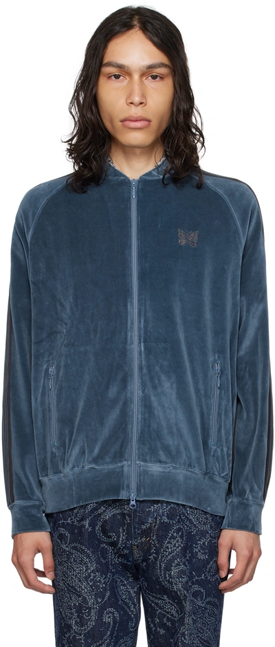 Needles Blue Embroidered Track Jacket