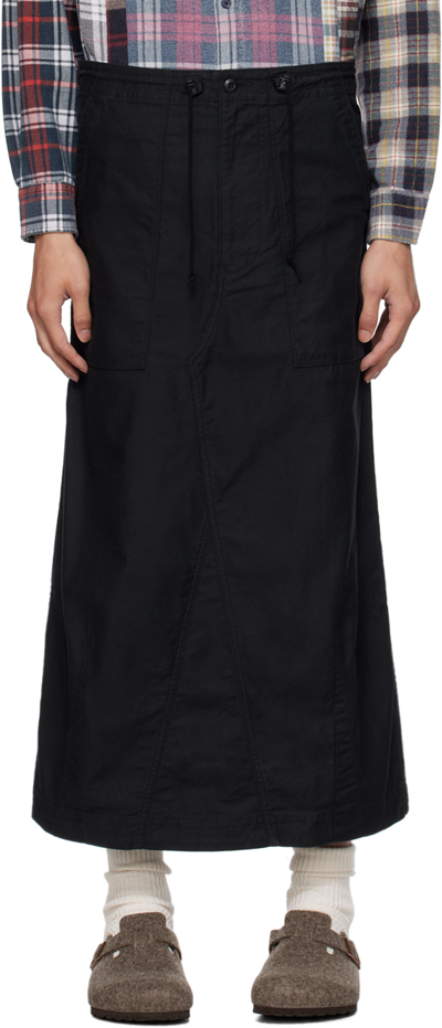 Needles Black Fatigue Midi Skirt