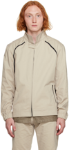 OLLY SHINDER BEIGE QUAD ZIP JACKET