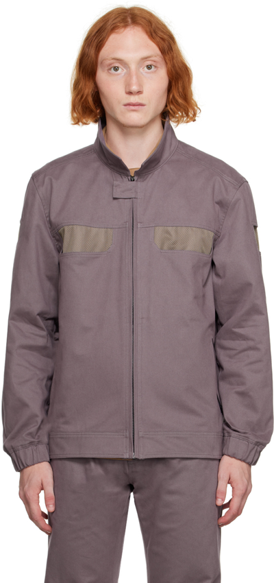 Olly Shinder Purple Window Jacket In Purle