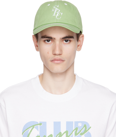 Sporty And Rich Green Src Cap In Washed Kelly/white