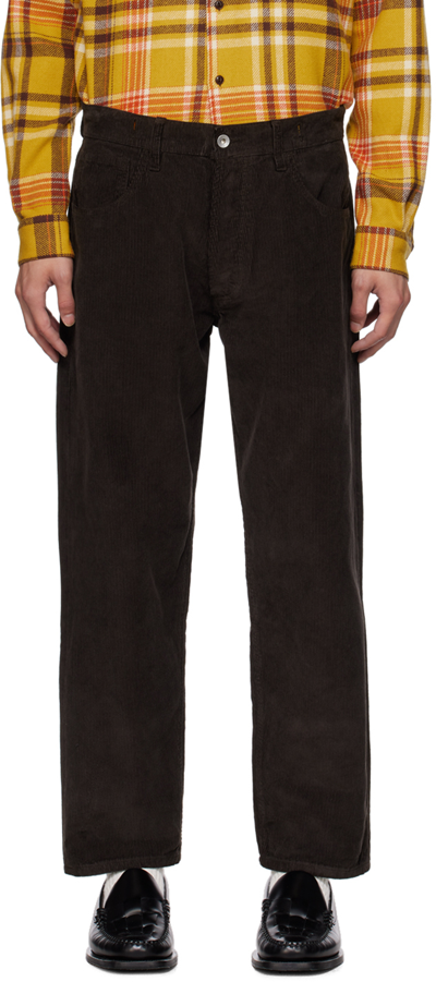 Ymc You Must Create Bez Straight-leg Corduroy Trousers In Brown
