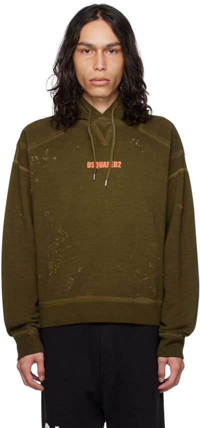 Dsquared2 Cipro Sweatshirt Mit Logo-print In Green