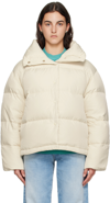 ACNE STUDIOS OFF-WHITE QUILTED DOWN JACKET