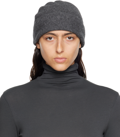 Loulou Studio Cashmere Beanie In Anthracite Melange