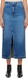 Frame The Midaxi Denim Midi Skirt In Del Amo