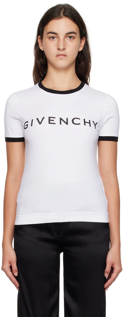 Givenchy Cotton-blend Jersey T-shirt In Black