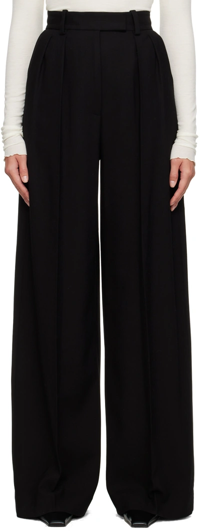 KHAITE BLACK 'THE TEYANA' TROUSERS