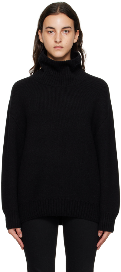 Khaite The Landen Cashmere Jumper In Black