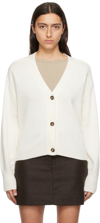 Loulou Studio Zanzibar Cardigan In White