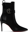 CHRISTIAN LOUBOUTIN BLACK SO CL 85 CHELSEA BOOTS
