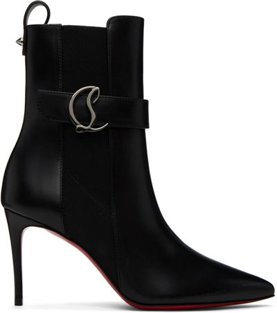 Christian Louboutin Black So Cl 85 Chelsea Boots In Bk01 Black