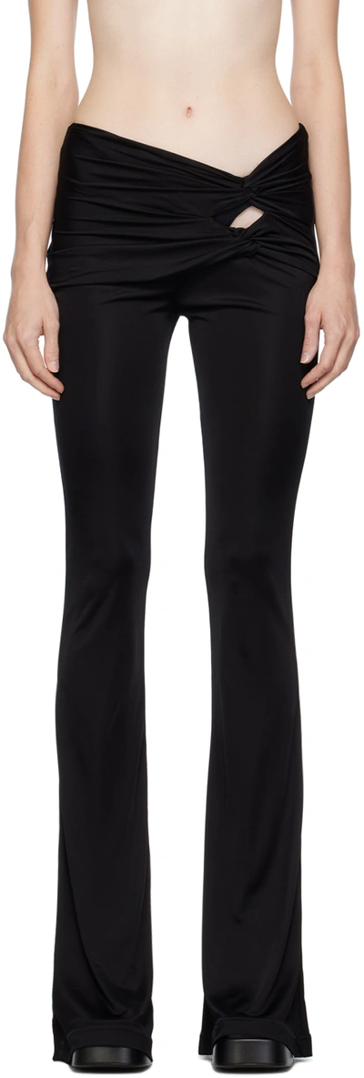 Versace Black Dua Lipa Edition Trousers In 1b000/black
