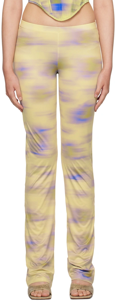 Binya Yellow Mito Trousers In Cayena