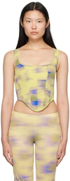 Binya Green Aqua Corset In Cayena