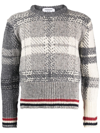 THOM BROWNE GESTREIFTER STRICKPULLOVER