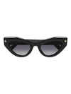 Alexander Mcqueen Eyewear Cat-eye Frame Sunglasses In Black