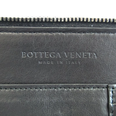 Bottega Veneta Marco Polo Black Leather Clutch Bag ()