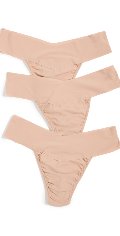 Hanky Panky Breathe Natural Rise 3 Pack In Tau3